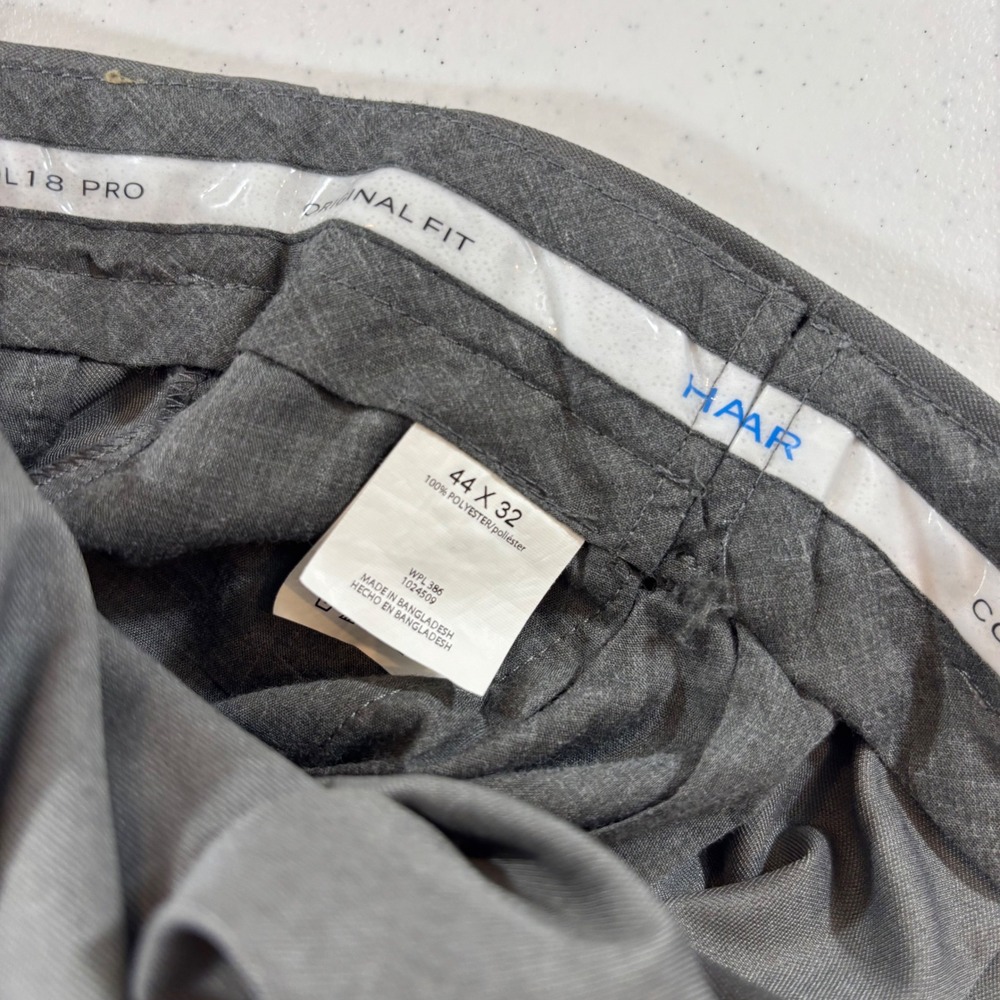 Lot of 5 Haggar Cool 18 Pro Mens Dress Pants 44x32 Khaki Grey Classic Fit - Picture 14 of 16